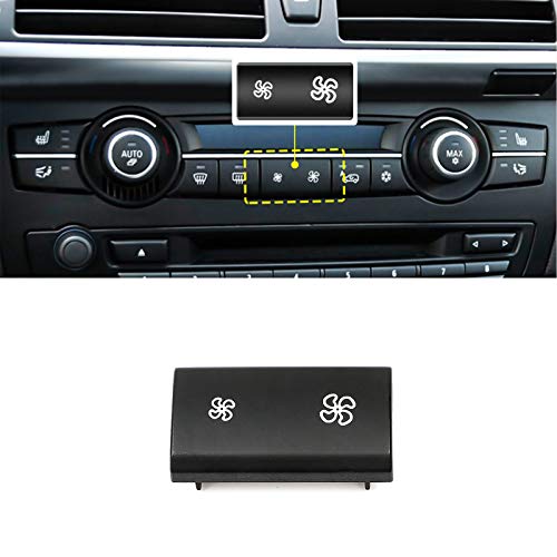 A/C Climate Control Panel Fan Speed Button Cover, Compatible with BMW X5 E70 (2006-2013), BMW X6 E71 (2007-2014)